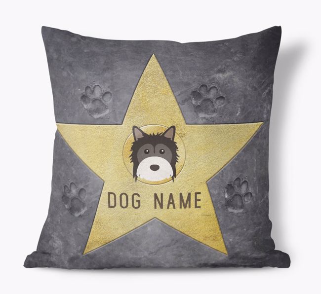 Star of Fame: Personalised {breedFullName} Soft Touch Cushion